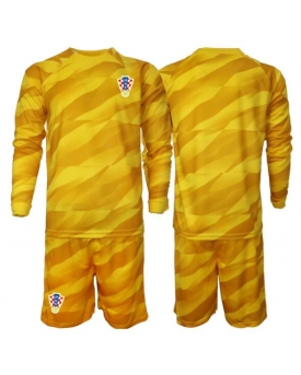 Billige Fotballdrakt Kroatia Keeper Replika Hjemmedraktsett Barn VM 2026 Langermet (med bukser)